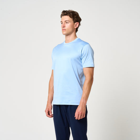 EGYPTIAN COTTON T-SHIRT | LIGHT BLUE