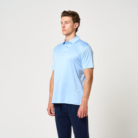 EGYPTIAN COTTON POLO | LIGHT BLUE