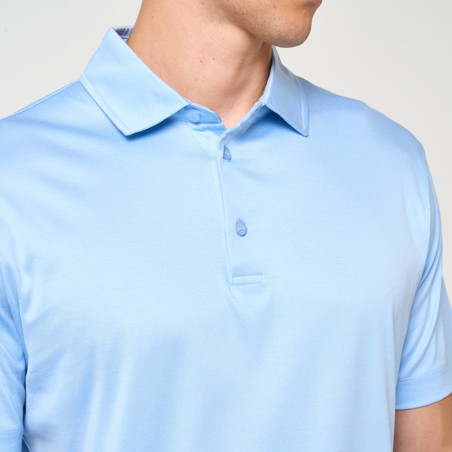 EGYPTIAN COTTON POLO | LIGHT BLUE