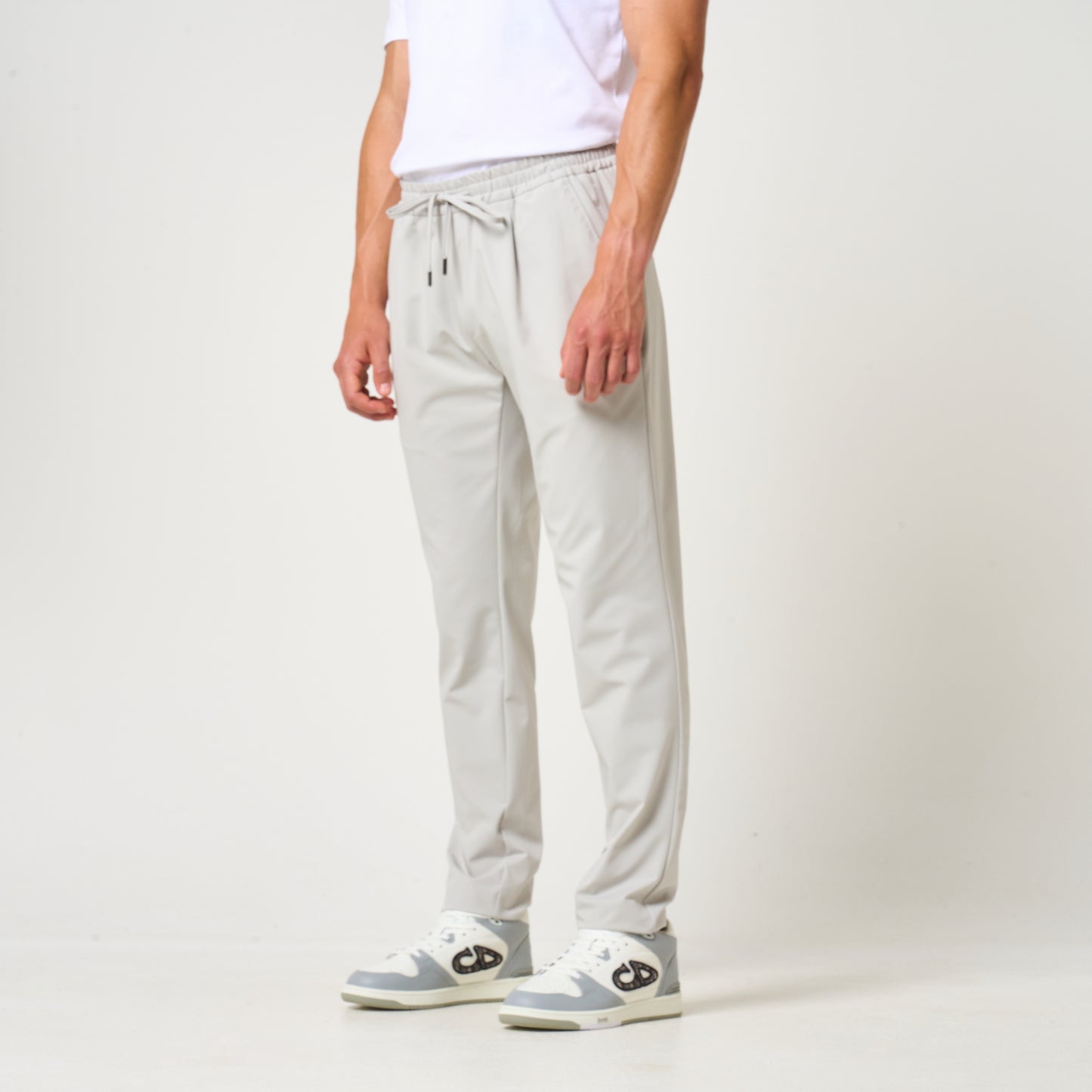 TECH PANTS SLIM FIT | LIGHT GREY