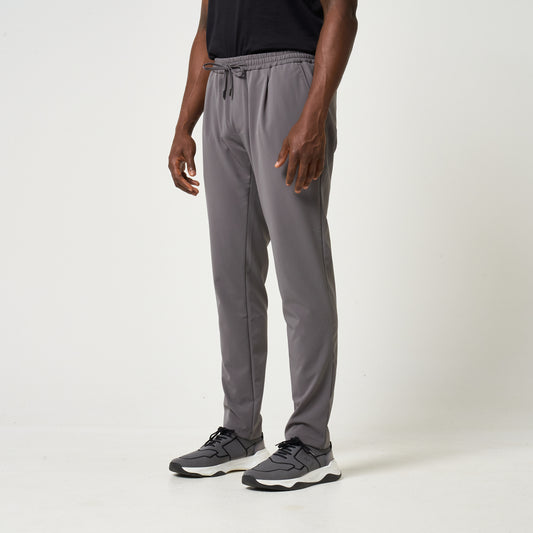 Dark Grey Slim Fit Tech Trousers
