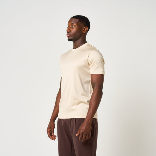 EGYPTIAN COTTON T-SHIRT | BEIGE