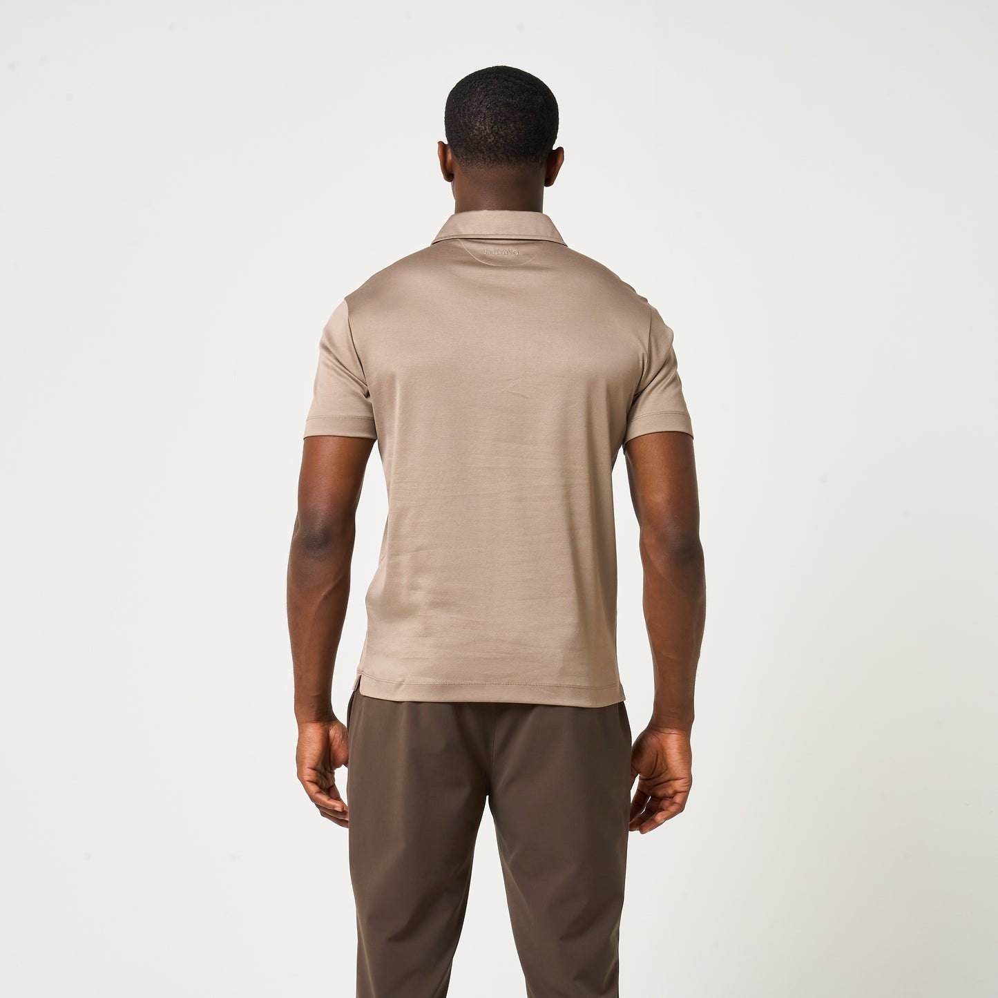 EGYPTIAN COTTON POLO | TAUPE