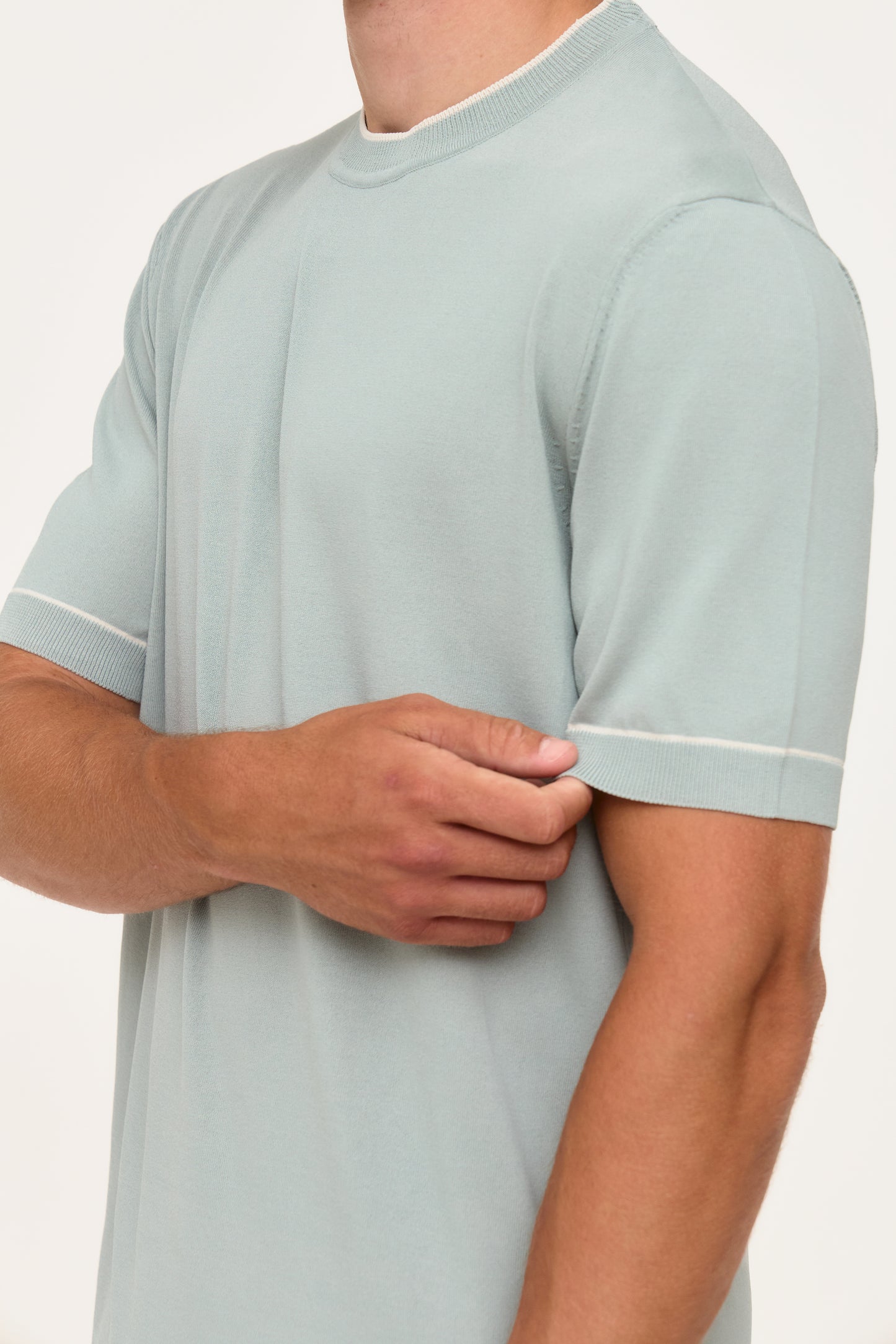 Mint Rayon Knit T-Shirt
