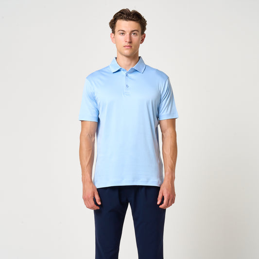 EGYPTIAN COTTON POLO | LIGHT BLUE