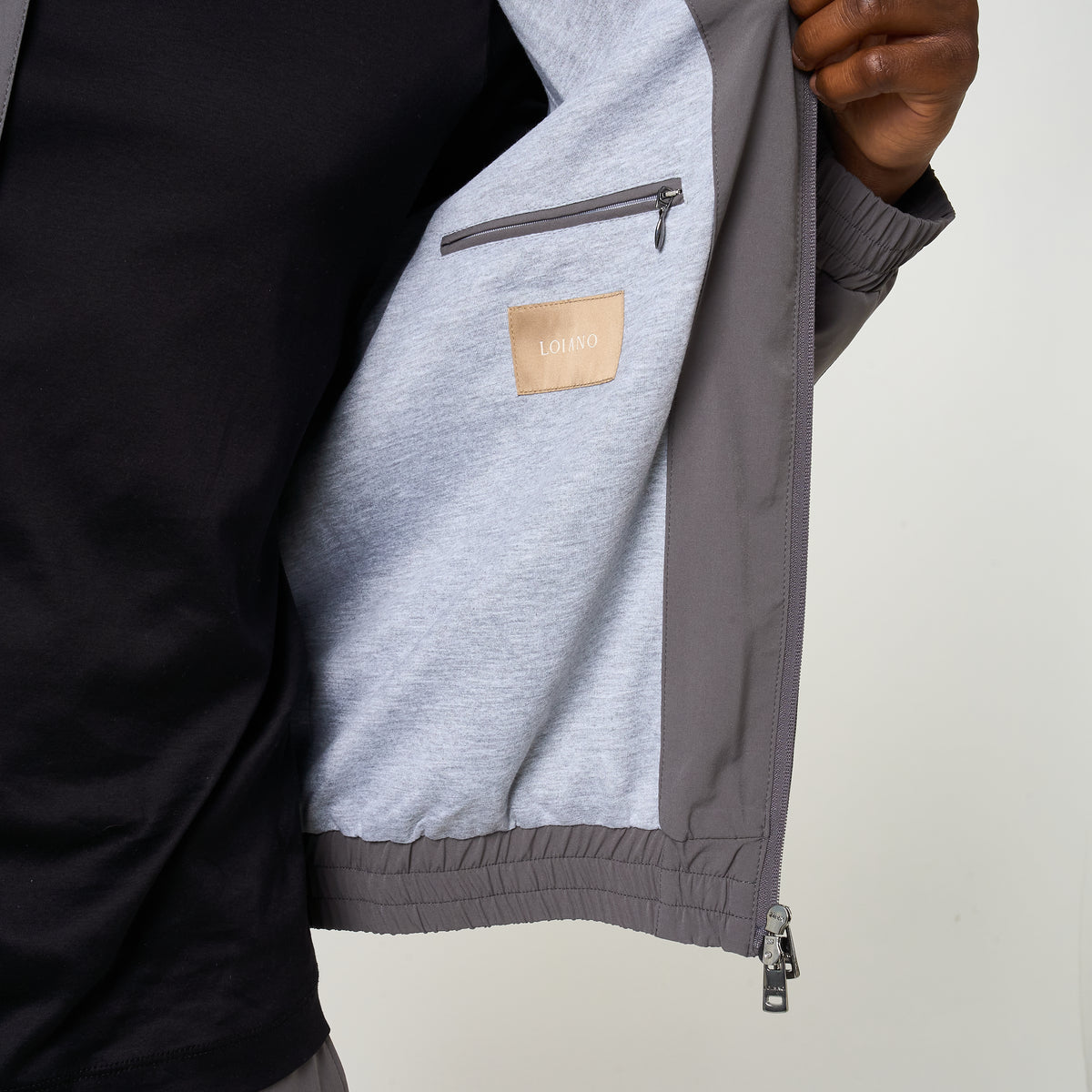Grey Tech Jacket TECH JACKET | DARK GREY – LOIANO