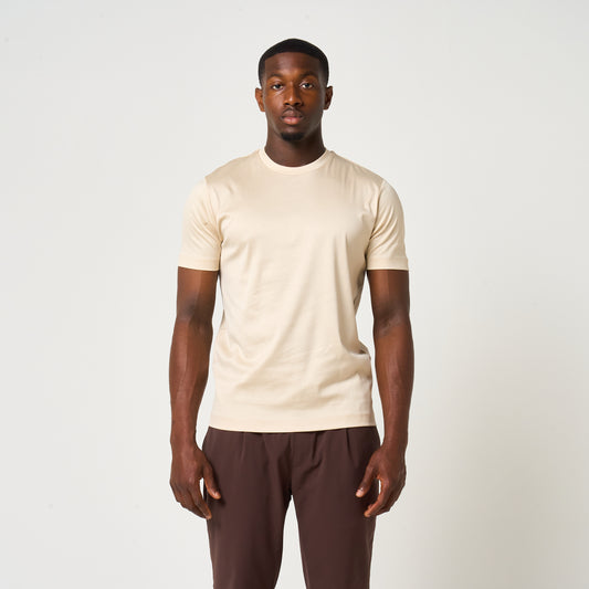 EGYPTIAN COTTON T-SHIRT | BEIGE