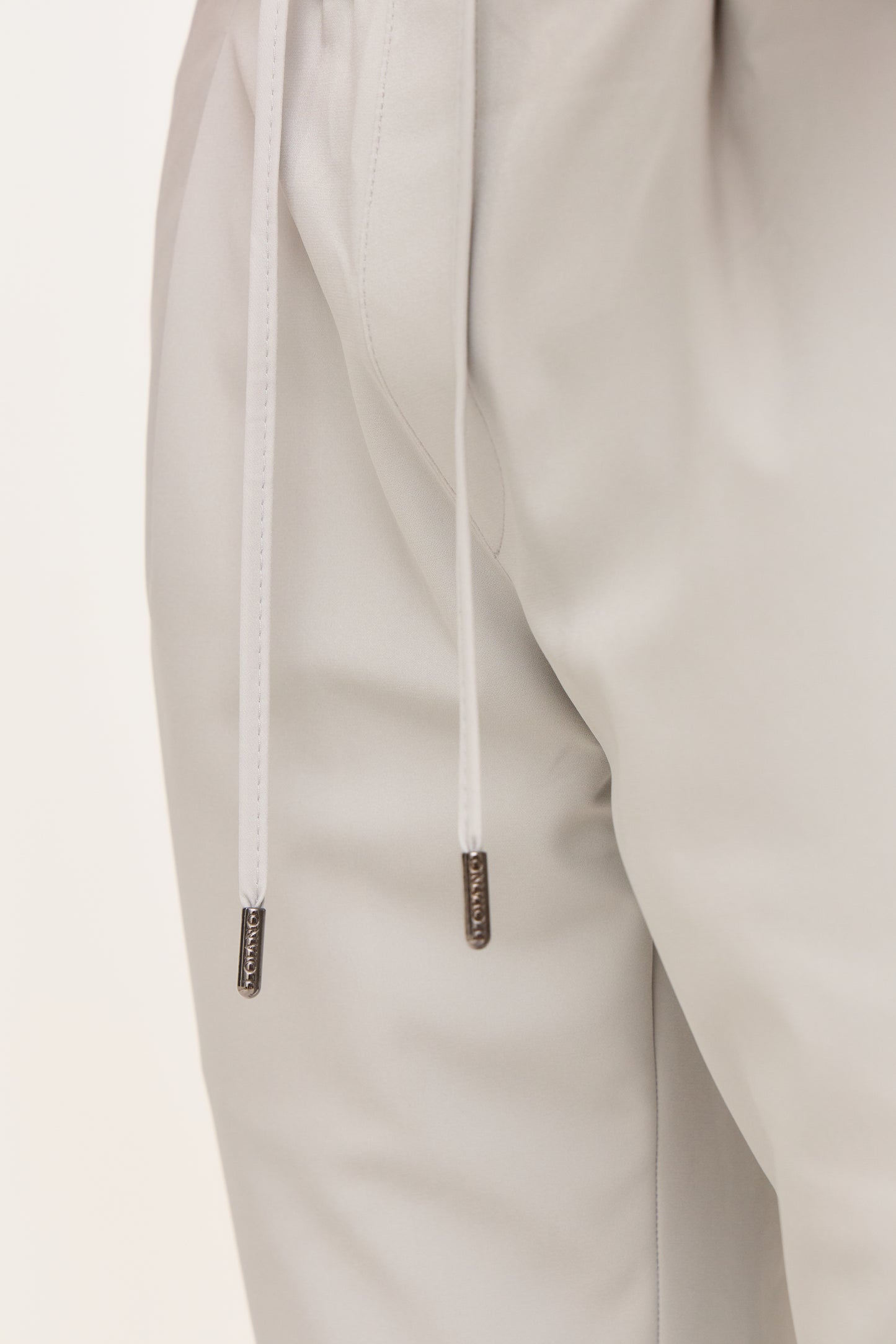 Light Grey Slim Fit Tech Trousers