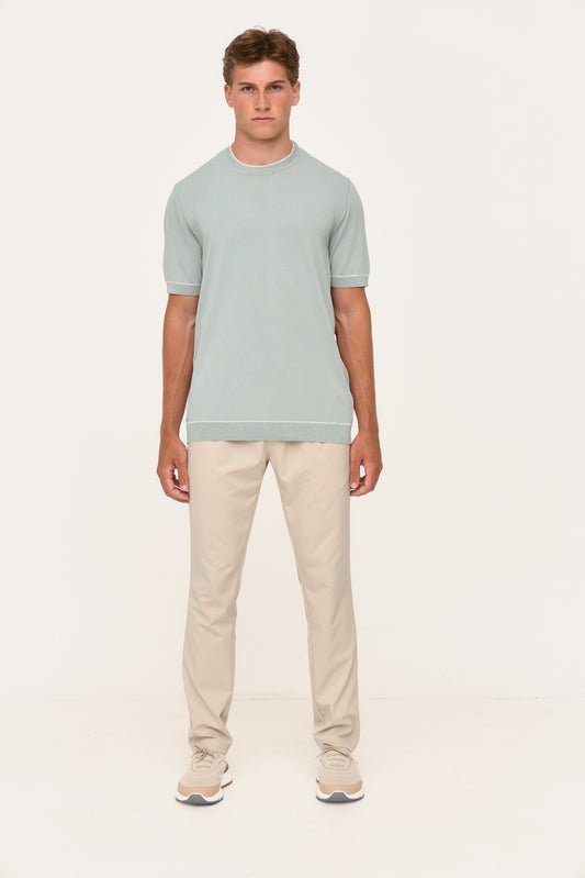Mint Rayon Knit T-Shirt